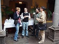 Foto 70.24 Parte del Comité Organzador local (Cristina Bilbao, Dionisio Lorenzo, Ruyman Santana, Kuis Henríquez)